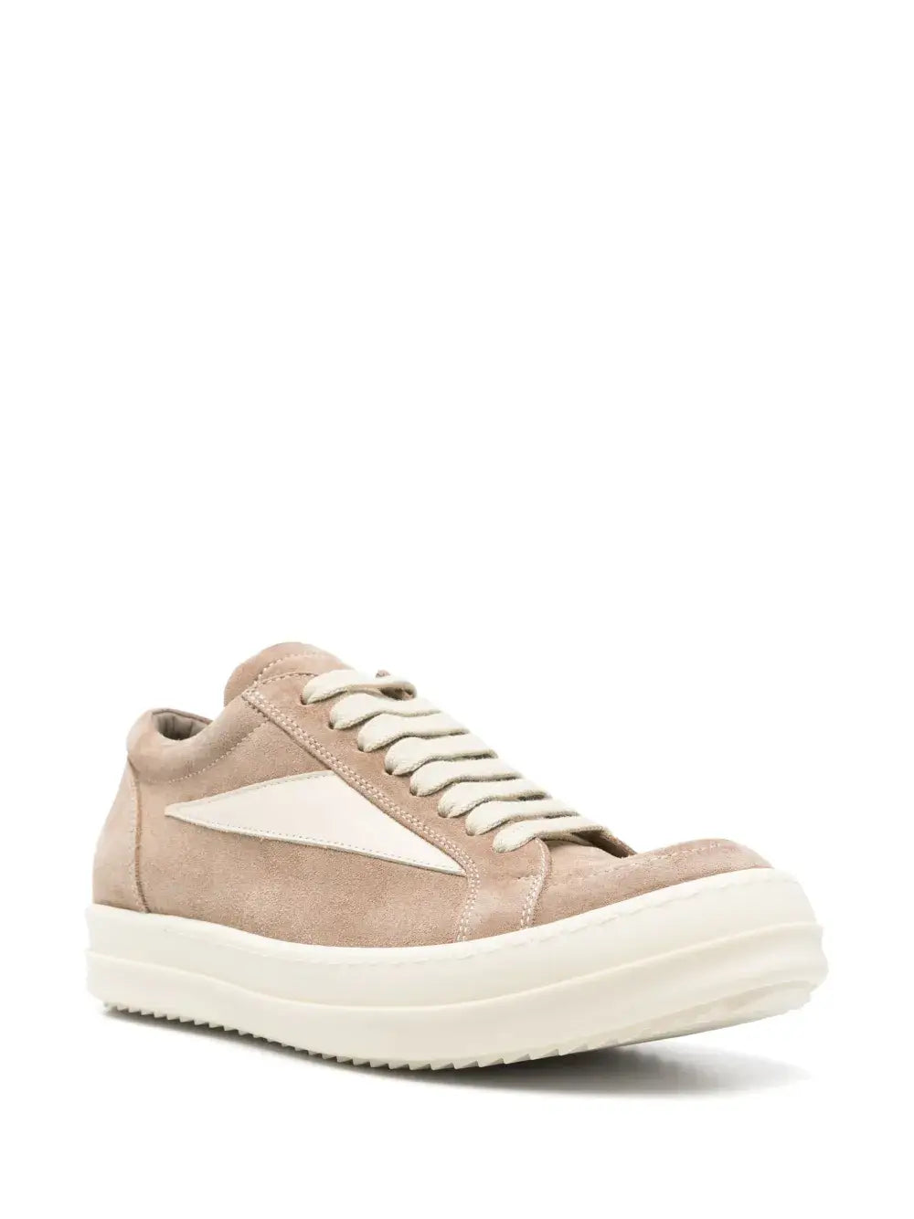 Rick Owens vintage sneakers in soft beige, perfect for trendy outfits and casual streetwear collections for men and women.