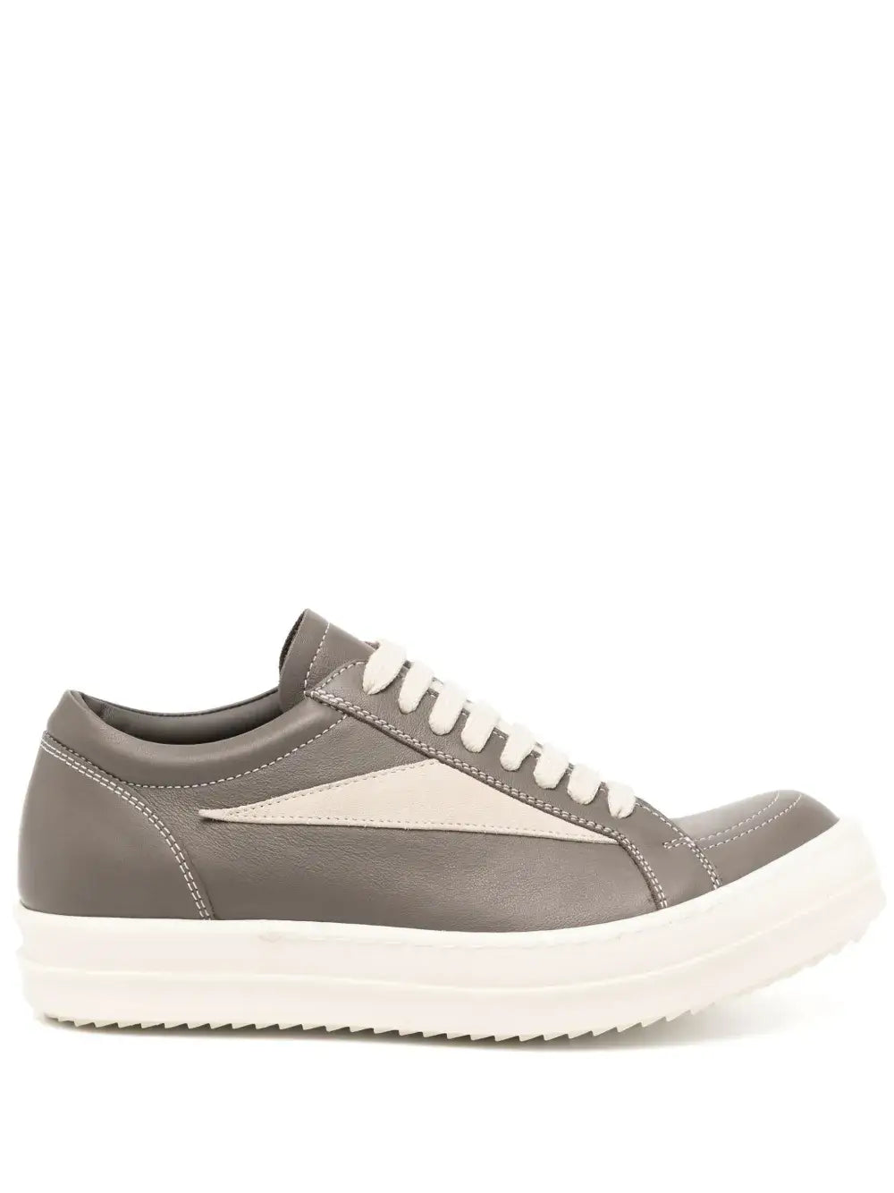 Rick Owens Vintage sneakers in beluga grey, stylish casual footwear for trendy outfits 2025 from Empire Fits collections.