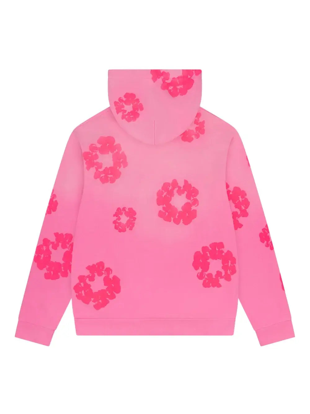 Pink hoodie with vibrant floral print, part of trendy streetwear collections for casual fashion lovers.