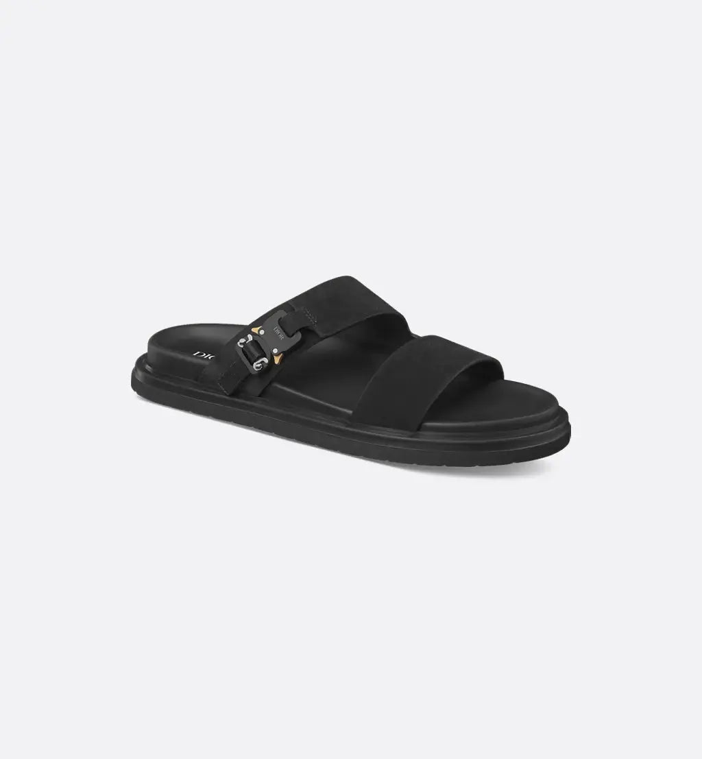 Dior Aqua Sandal Black Suede
