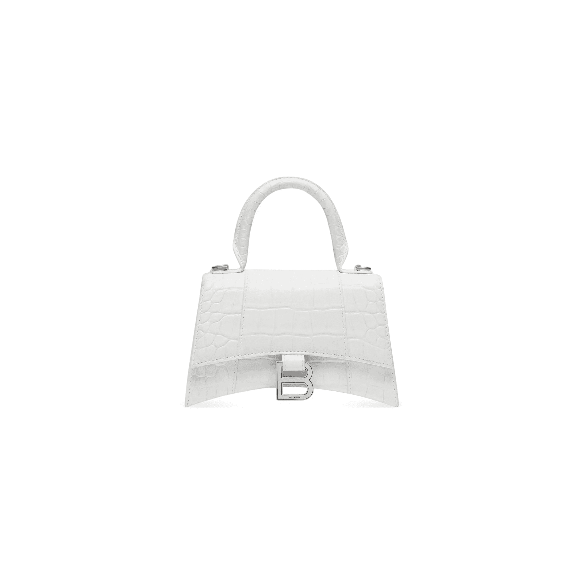 Women's Hourglass Handbag Xs in White