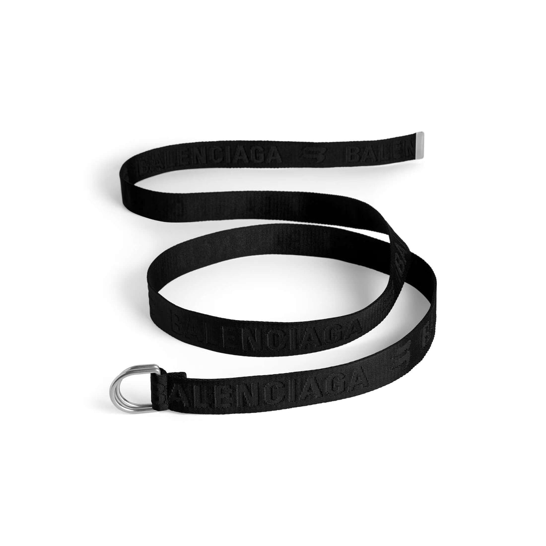 Ceinture à anneau en D pour homme, noire 