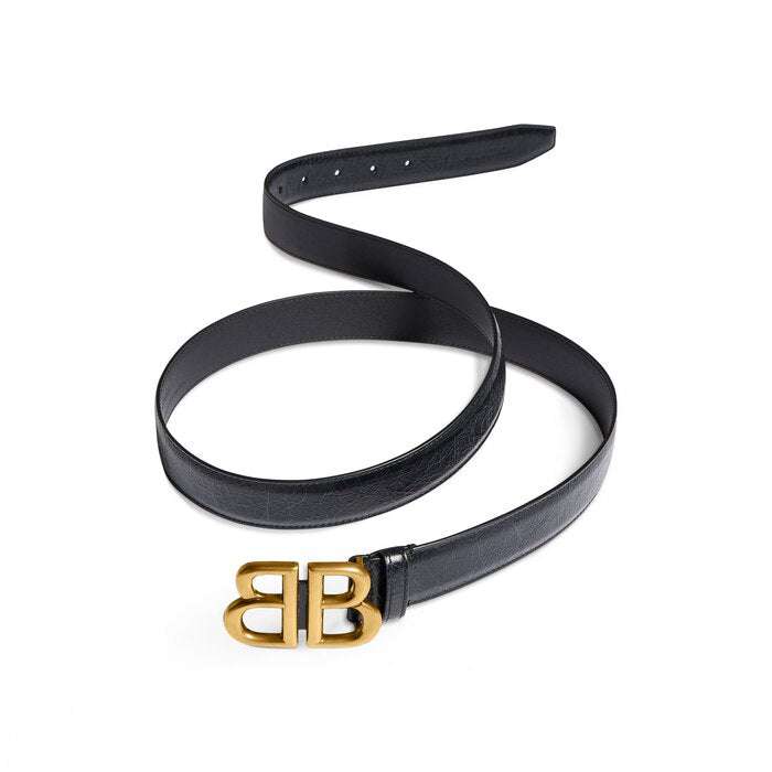 Balenciaga BB Large Belt in Black