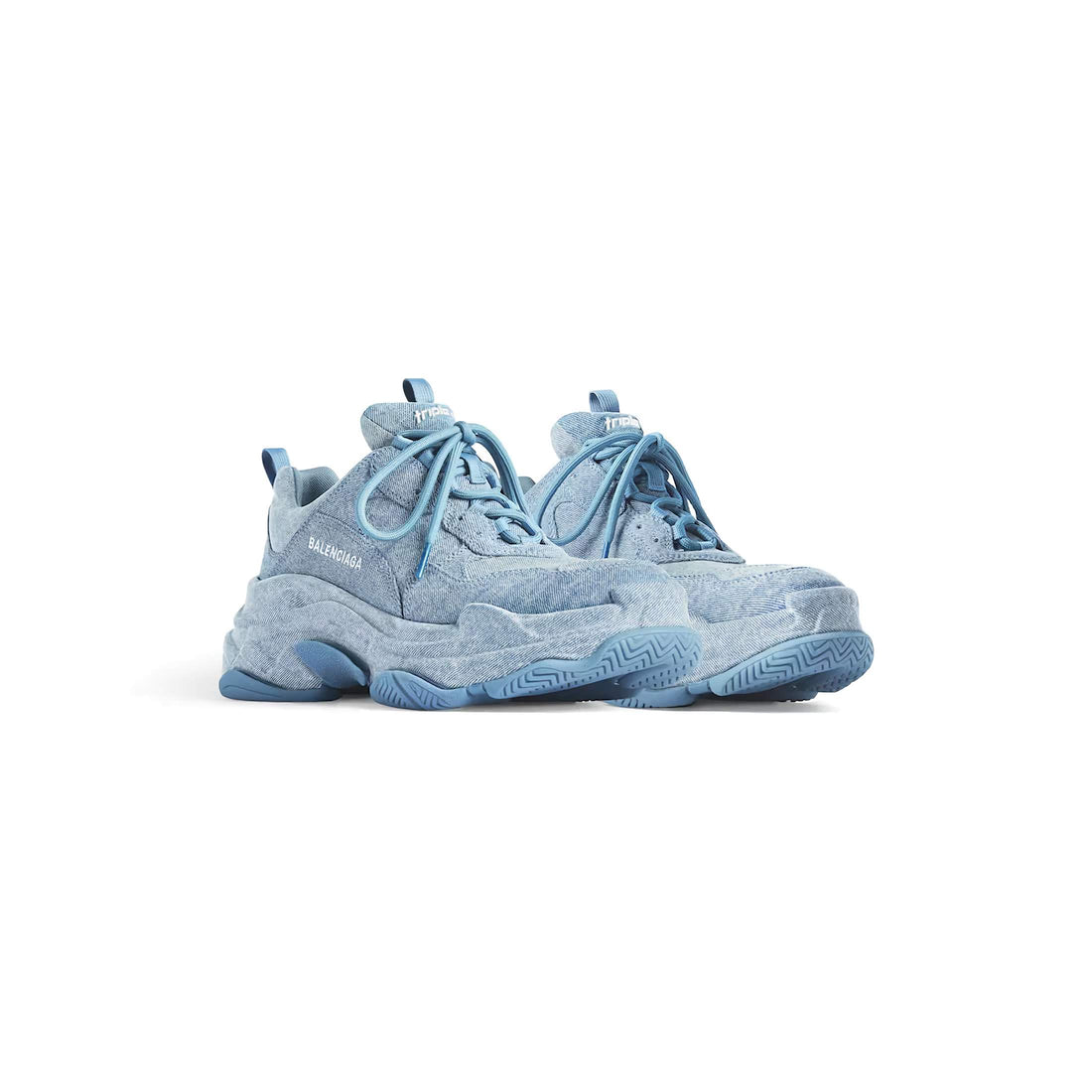 Balenciaga Triple S denim sneakers